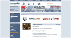Desktop Screenshot of benaco.hu